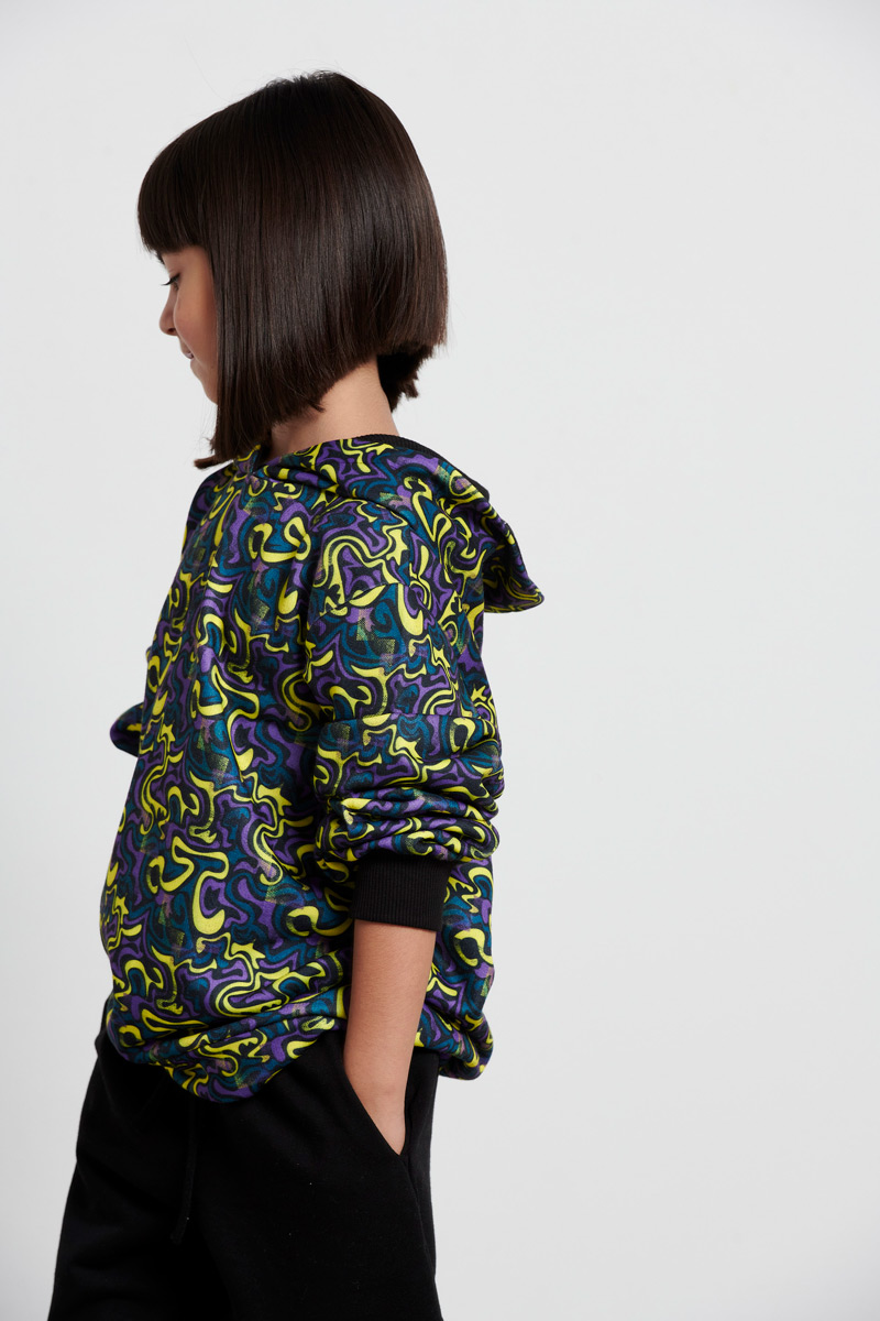 Μπλούζα φούτερ κουκούλα digital print